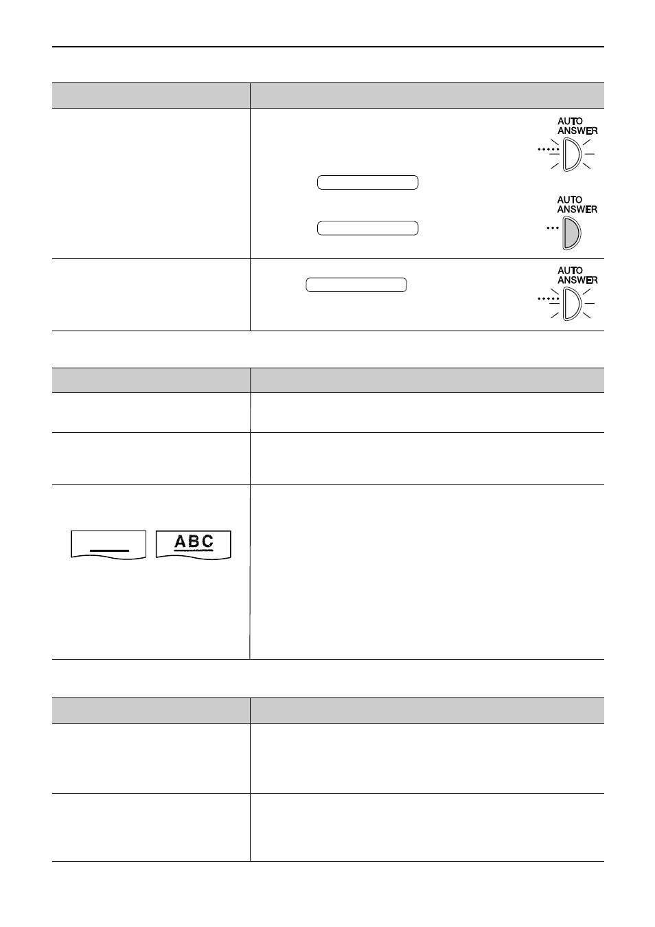 Operations, Receive mode, Copying | Using an answering machine, A b c, On off on | Panasonic KX-FL501NZ User Manual | Page 68 / 84