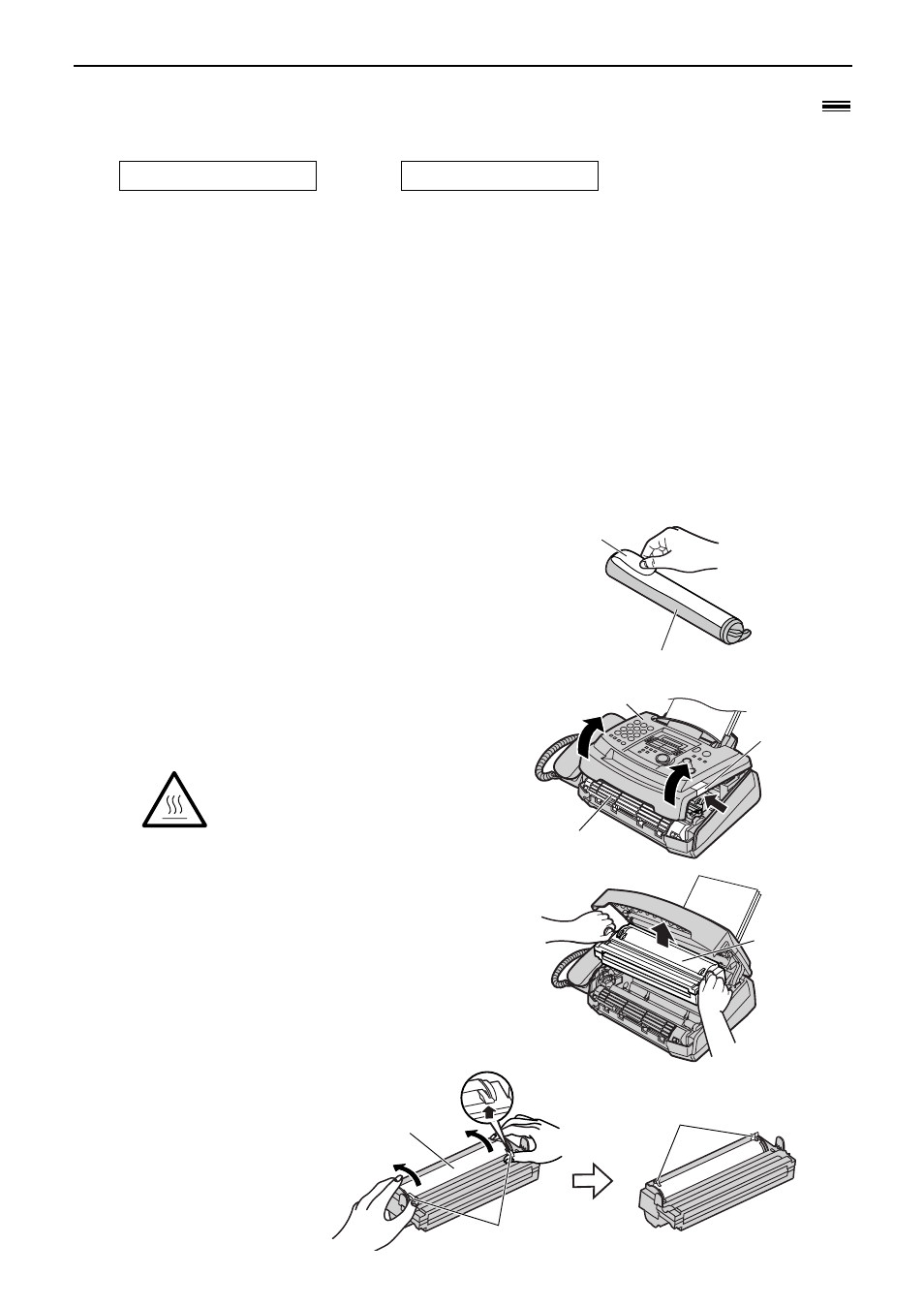 Replacement, Replacing the toner cartridge and the drum unit | Panasonic KX-FL501NZ User Manual | Page 70 / 84