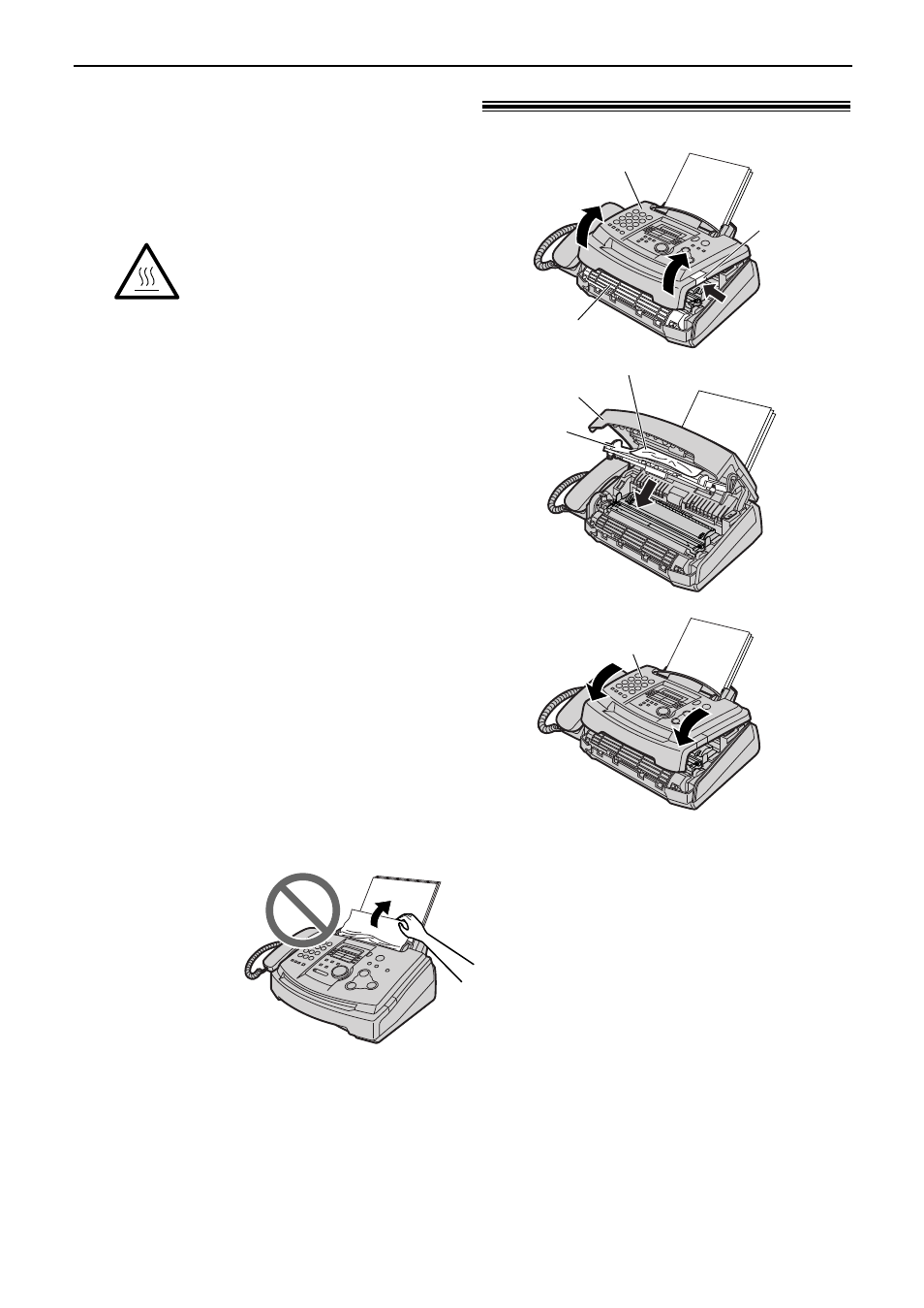 Jams, Document jams - sending | Panasonic KX-FL501NZ User Manual | Page 74 / 84