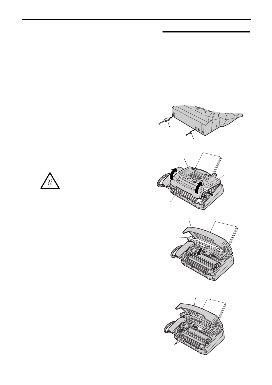 Cleaning, Cleaning the inside of the unit | Panasonic KX-FL501NZ User Manual | Page 76 / 84