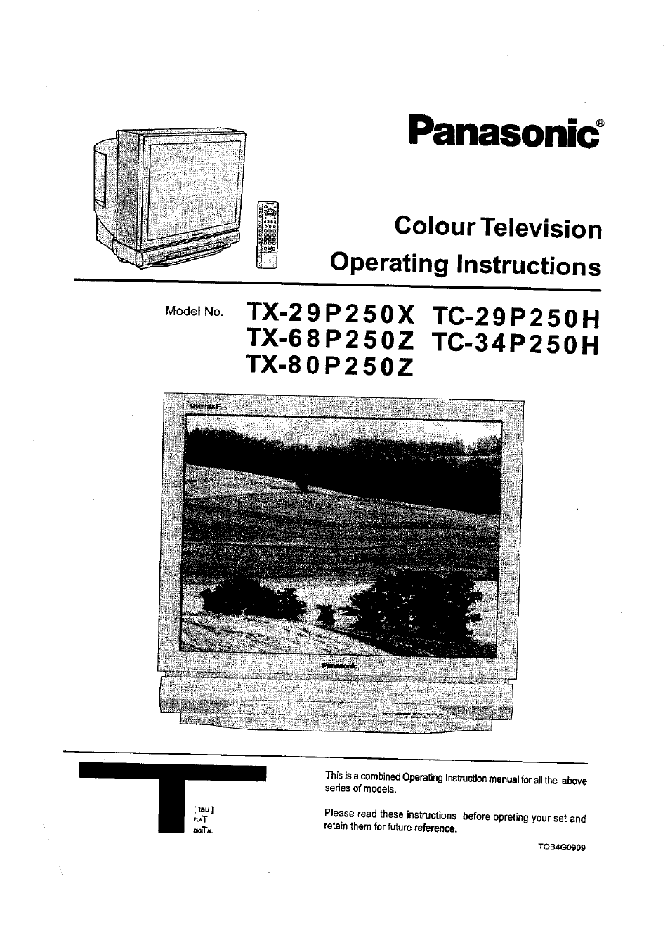 Panasonic TC-34P250X User Manual | 40 pages