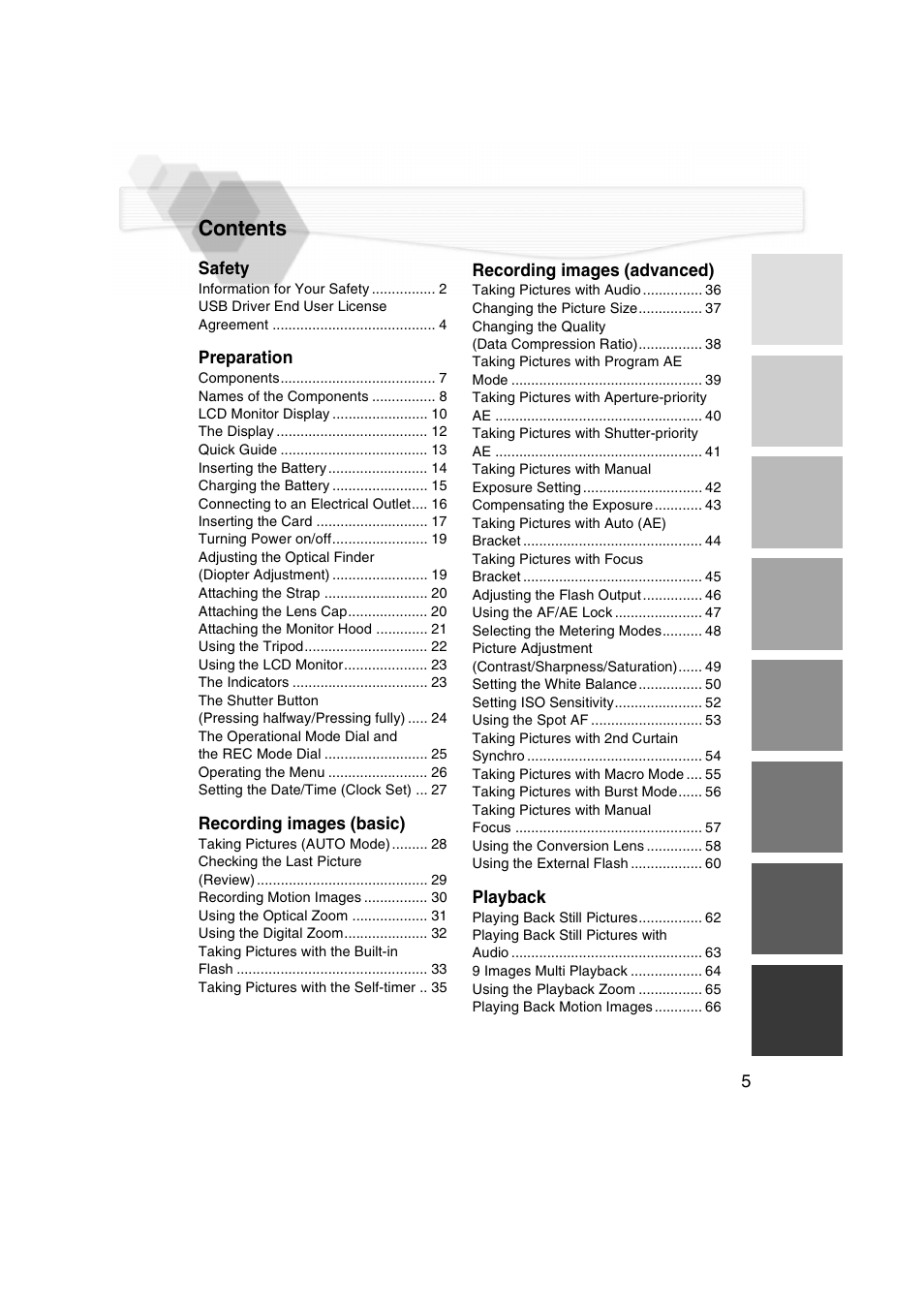 Panasonic DMC-LC5PP User Manual | Page 5 / 108