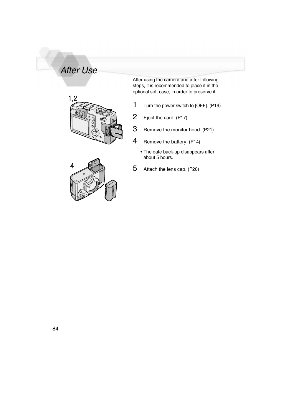 After use | Panasonic DMC-LC5PP User Manual | Page 84 / 108