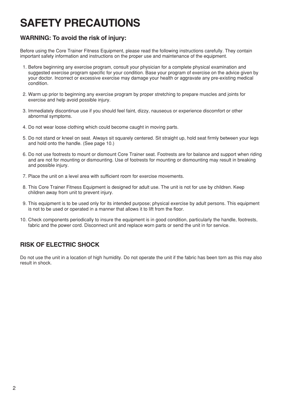 Safety precautions | Panasonic EU6441 User Manual | Page 4 / 37