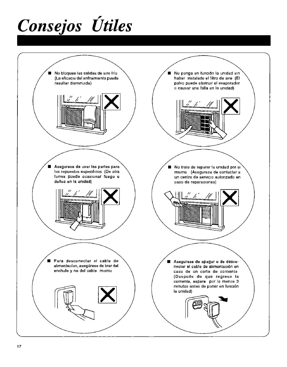 Consejos útiles | Panasonic CW-1406BU User Manual | Page 18 / 20