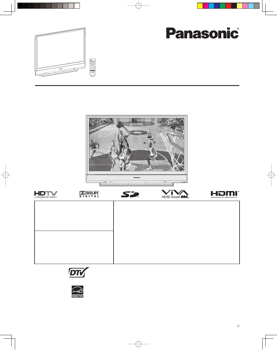 Panasonic LSQT1060 C User Manual | 80 pages