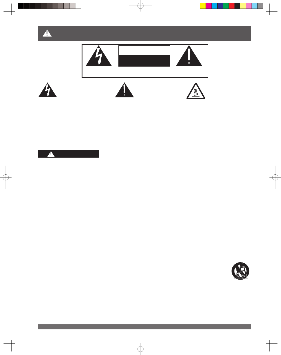 Important safety instructions, Caution, Warning | Panasonic LSQT1060 C User Manual | Page 2 / 80