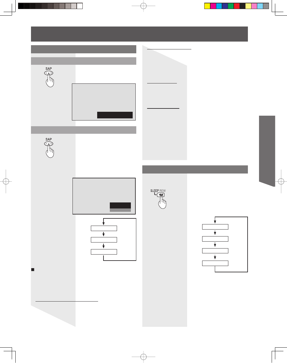 Basic operation, Select audio mode for tv viewing, Sleep timer feature | Panasonic LSQT1060 C User Manual | Page 35 / 80