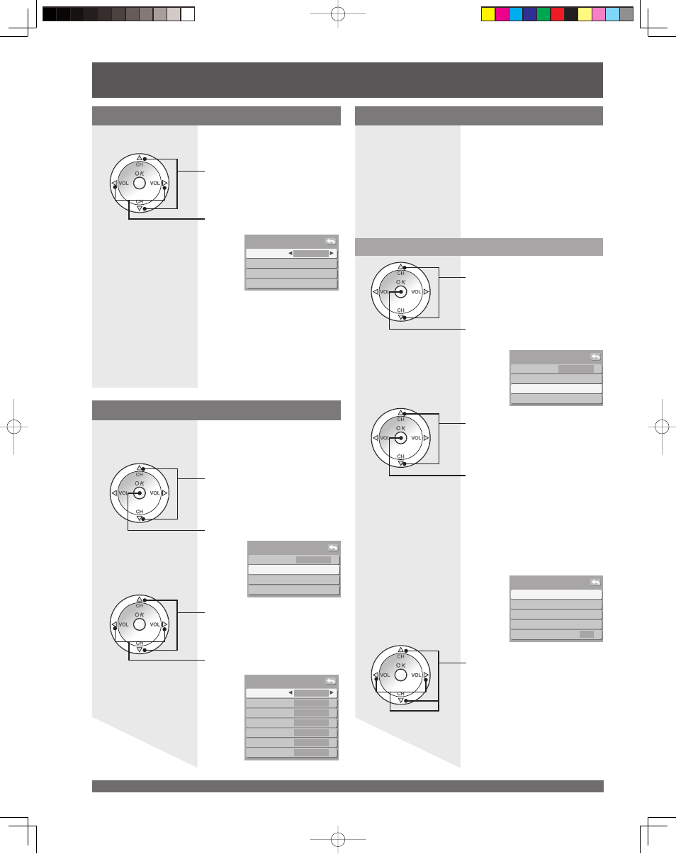 Lock set, Channel lock (block channel selection), Block program | Panasonic LSQT1060 C User Manual | Page 44 / 80
