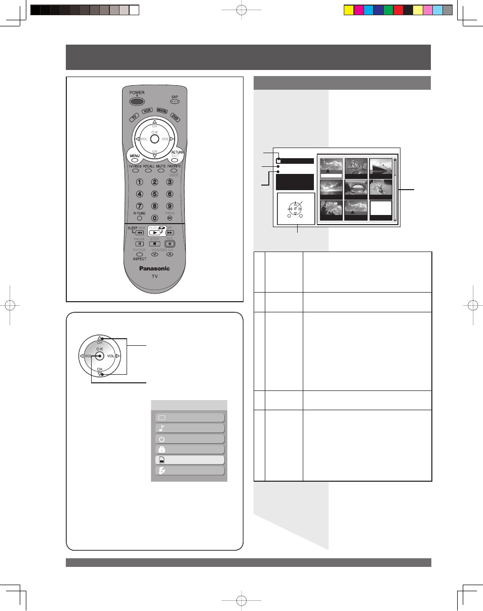 Photo viewer (continued), Jpeg thumbnail | Panasonic LSQT1060 C User Manual | Page 48 / 80