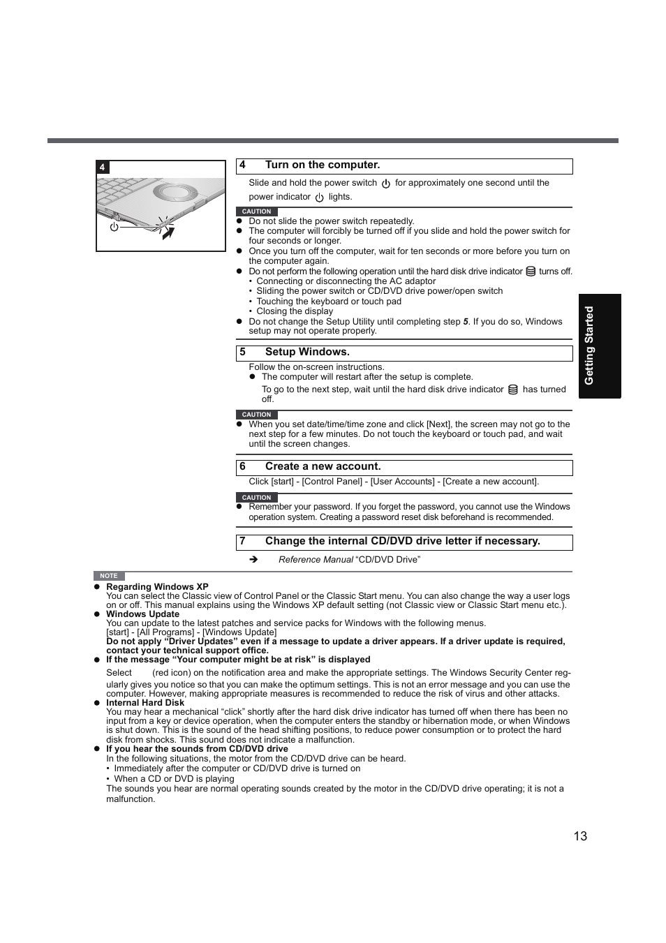 Panasonic CF-W5 User Manual | Page 13 / 36