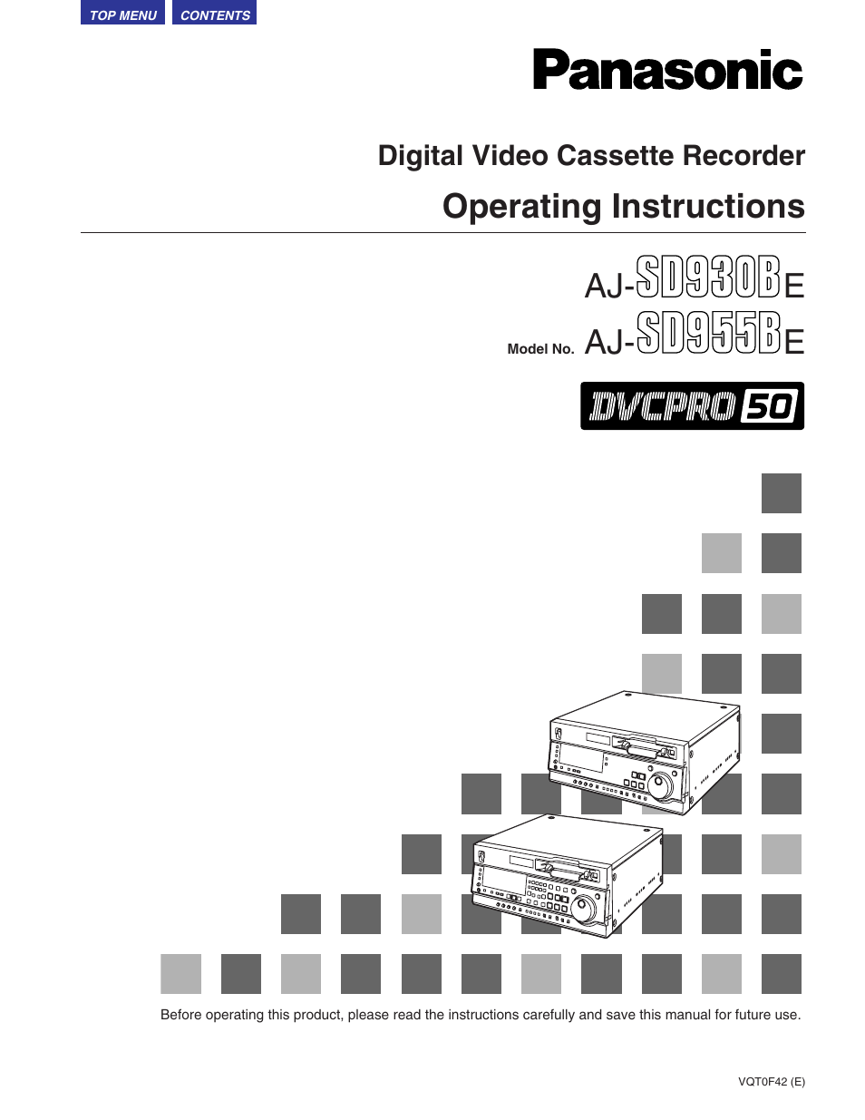 Panasonic AJ-SD930BE User Manual | 81 pages