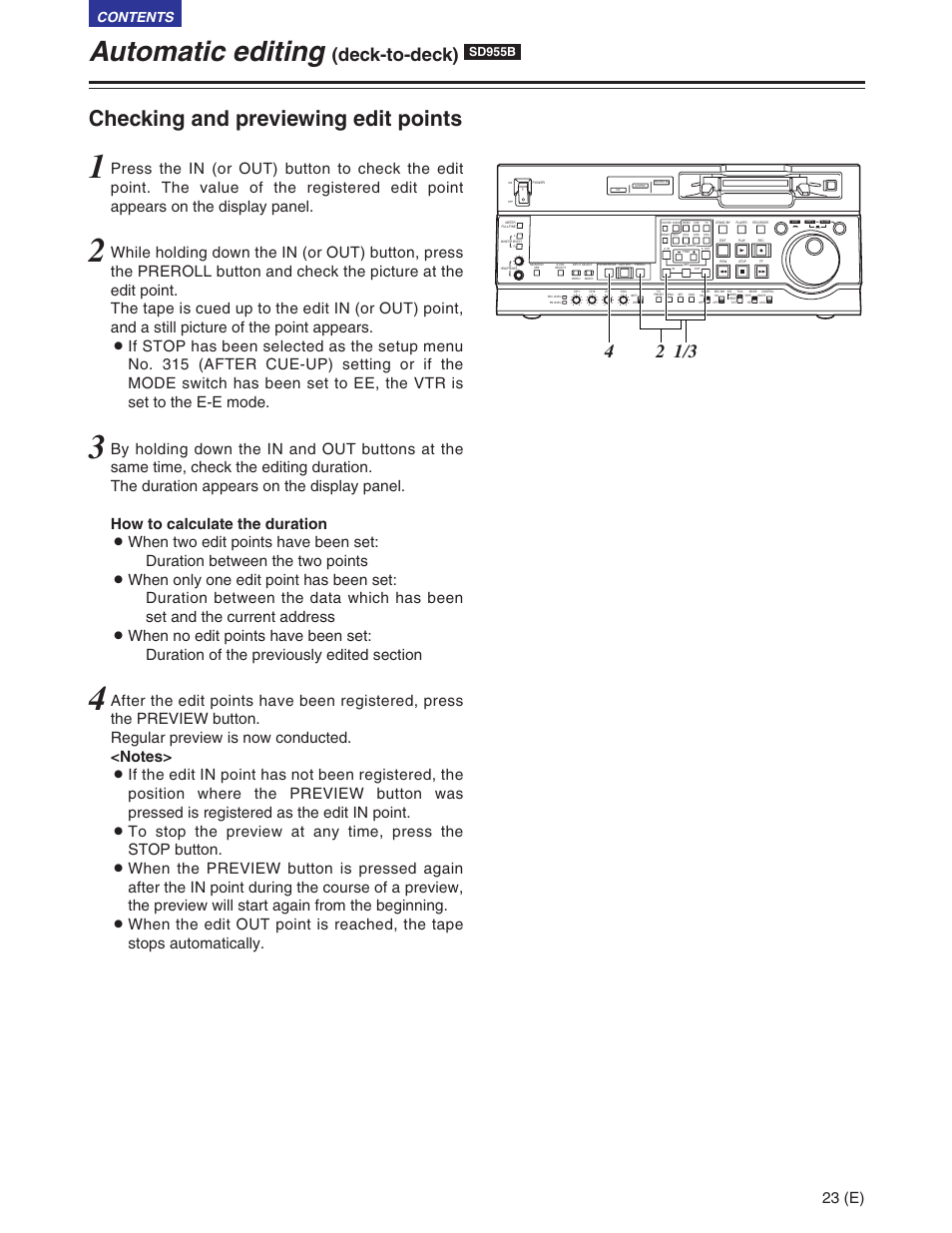 Panasonic AJ-SD930BE User Manual | Page 23 / 81