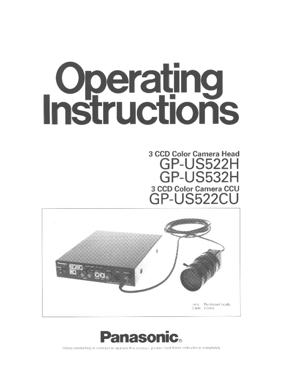 Panasonic GP-US532H User Manual | 24 pages