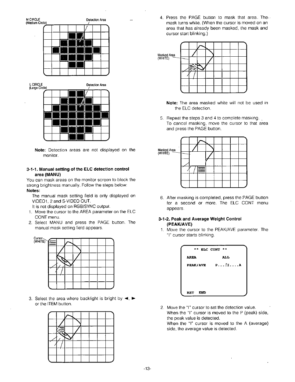 1-2. peak and average weight control (peak/ave), N □ n | Panasonic GP-US532H User Manual | Page 15 / 24