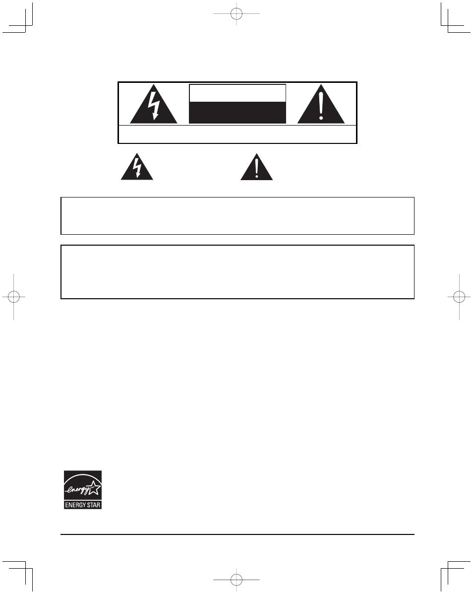 Caution | Panasonic HDMI TH-50PH20U User Manual | Page 2 / 24