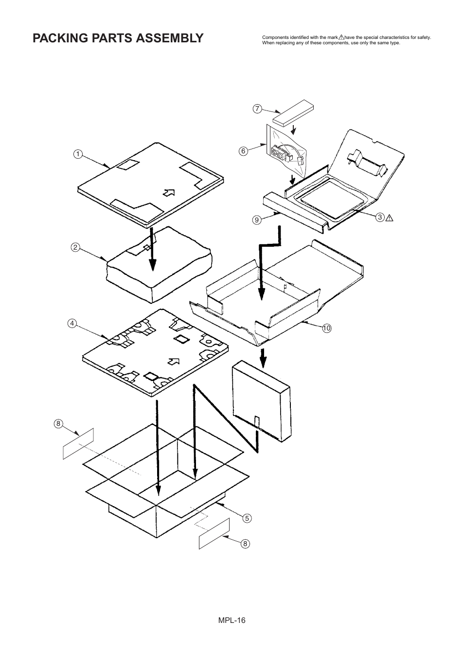 Packing parts assembly | Panasonic AJ-HDC27MC User Manual | Page 17 / 18