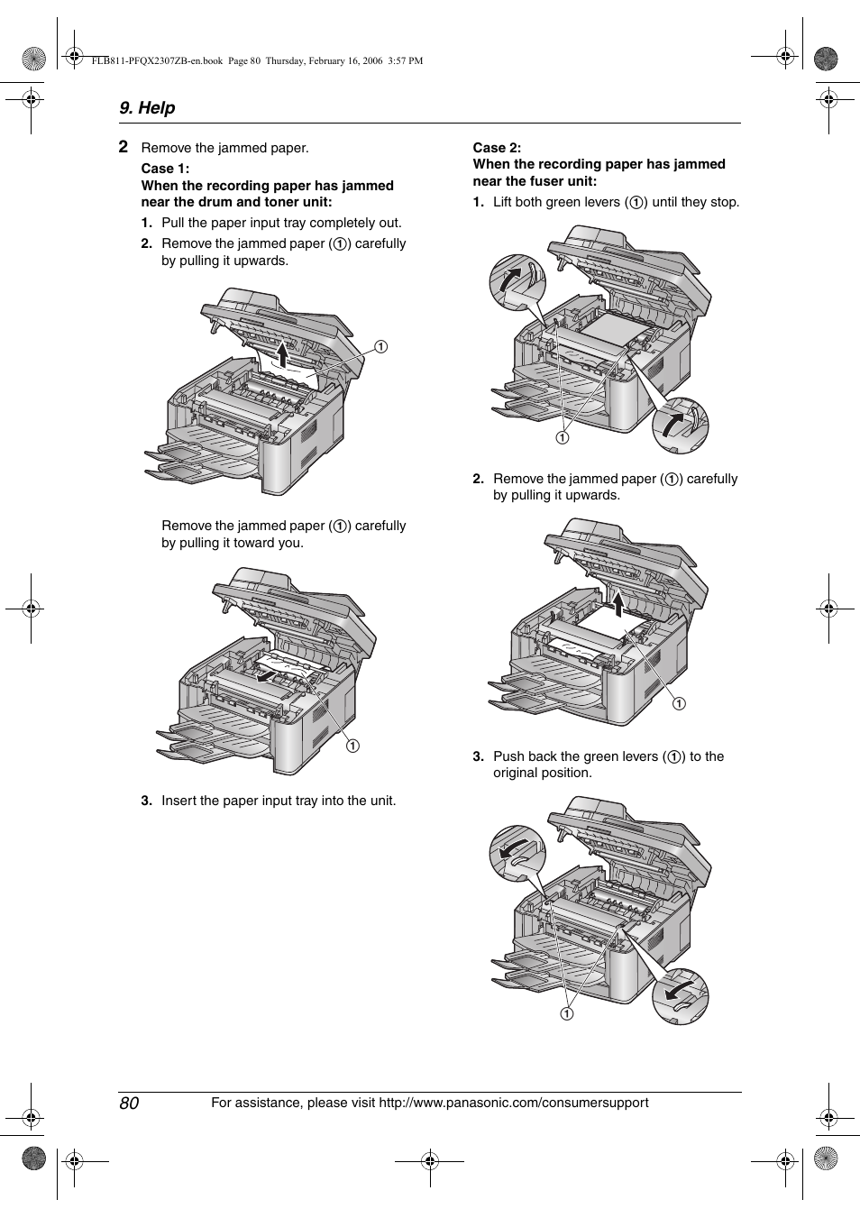 Help 80 | Panasonic KX-FLB811 User Manual | Page 82 / 106