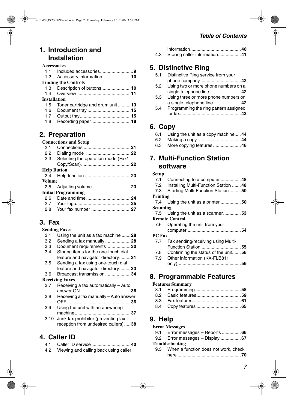 Panasonic KX-FLB811 User Manual | Page 9 / 106