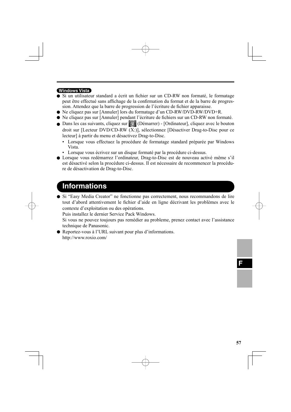 Informations | Panasonic CF-VDR302U User Manual | Page 57 / 88