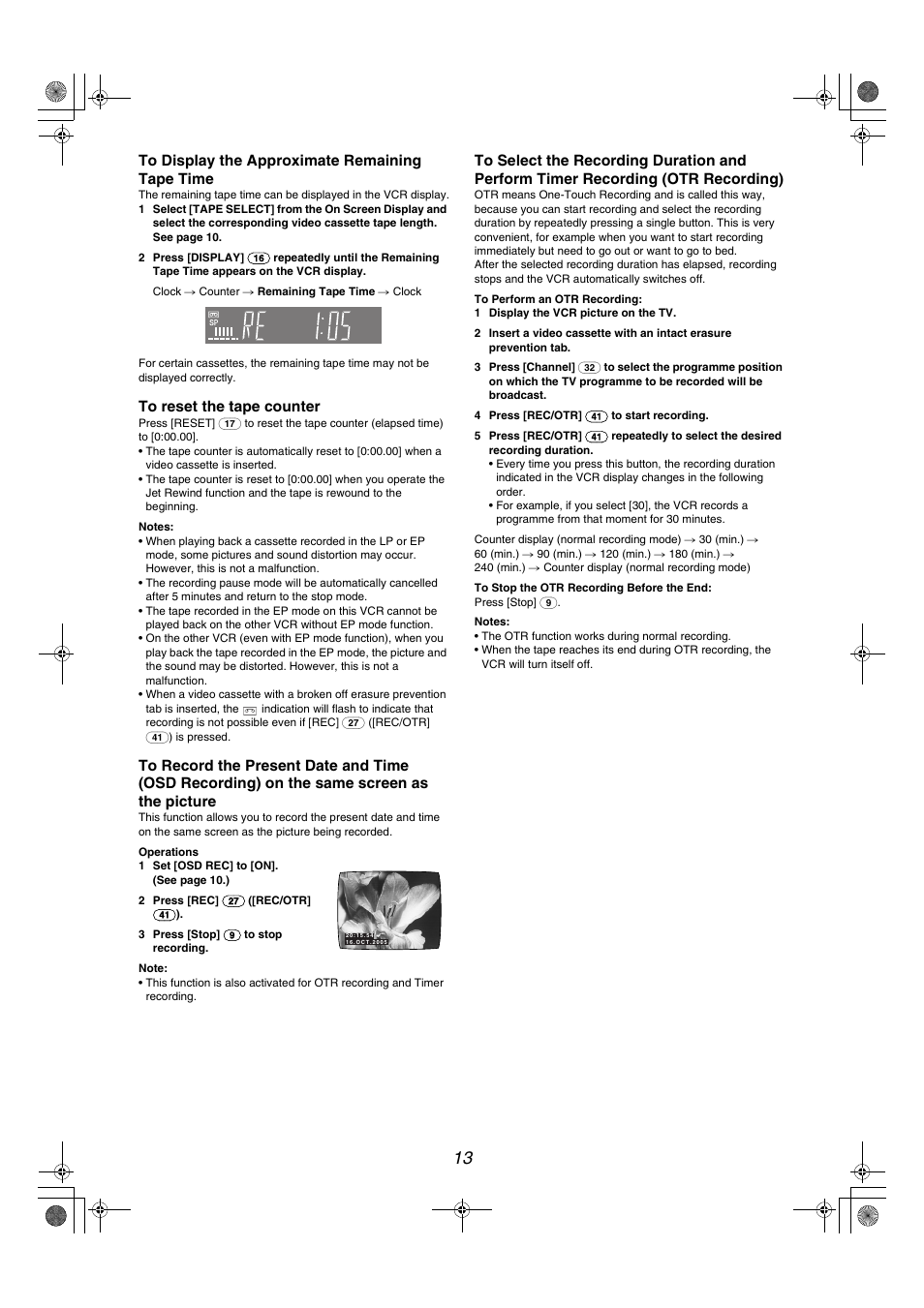 Panasonic NV-MV40GL User Manual | Page 13 / 24