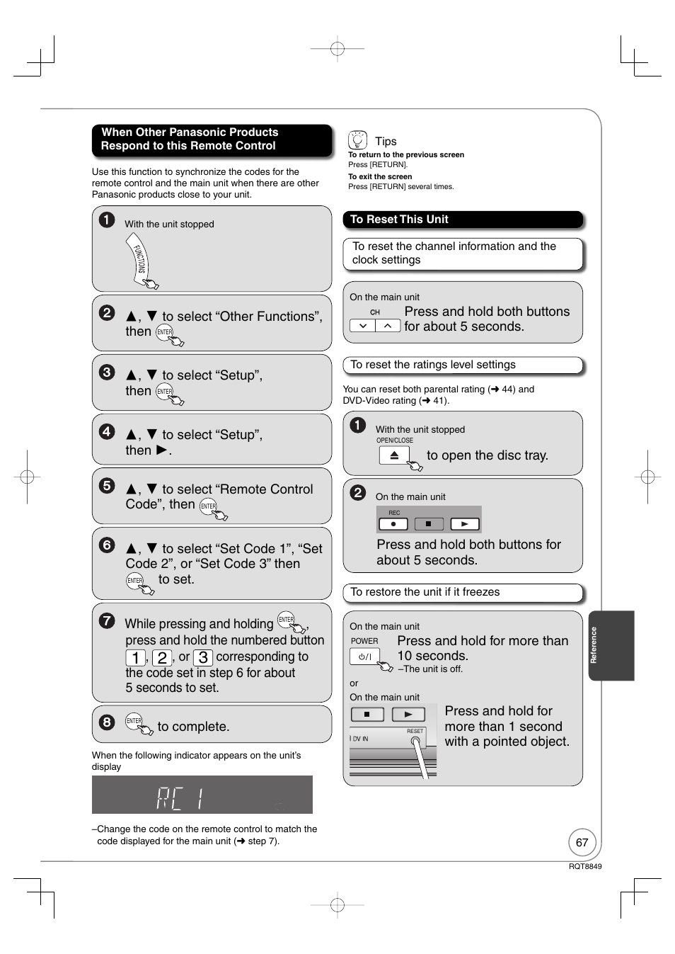 Panasonic DMR-EZ37V User Manual | Page 67 / 88