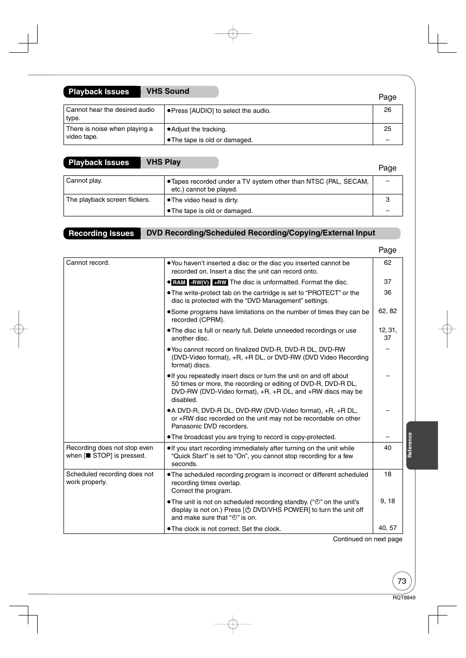 Panasonic DMR-EZ37V User Manual | Page 73 / 88