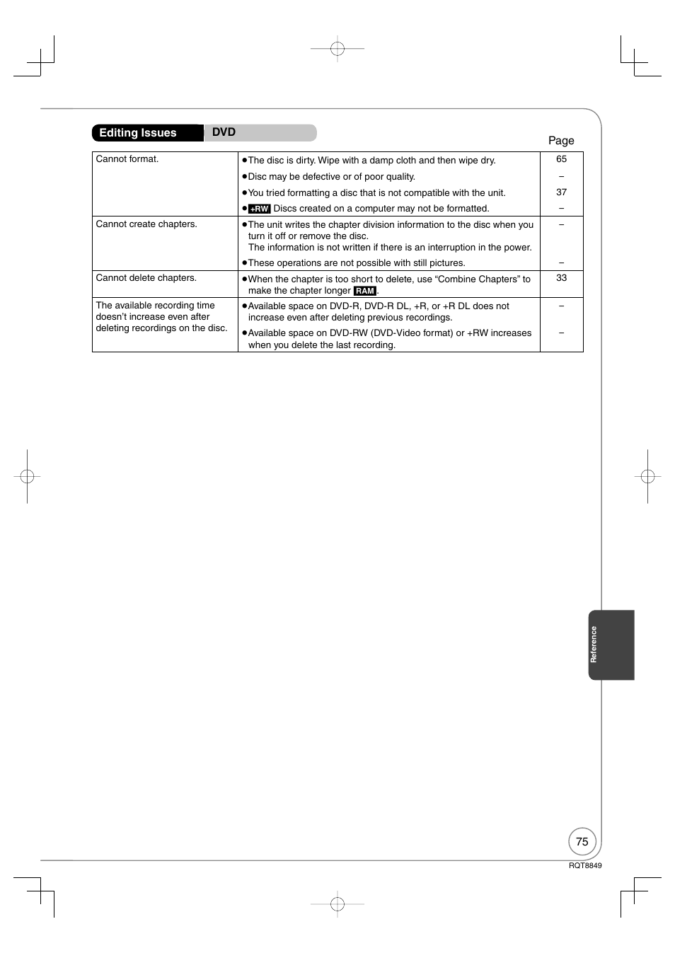 Panasonic DMR-EZ37V User Manual | Page 75 / 88