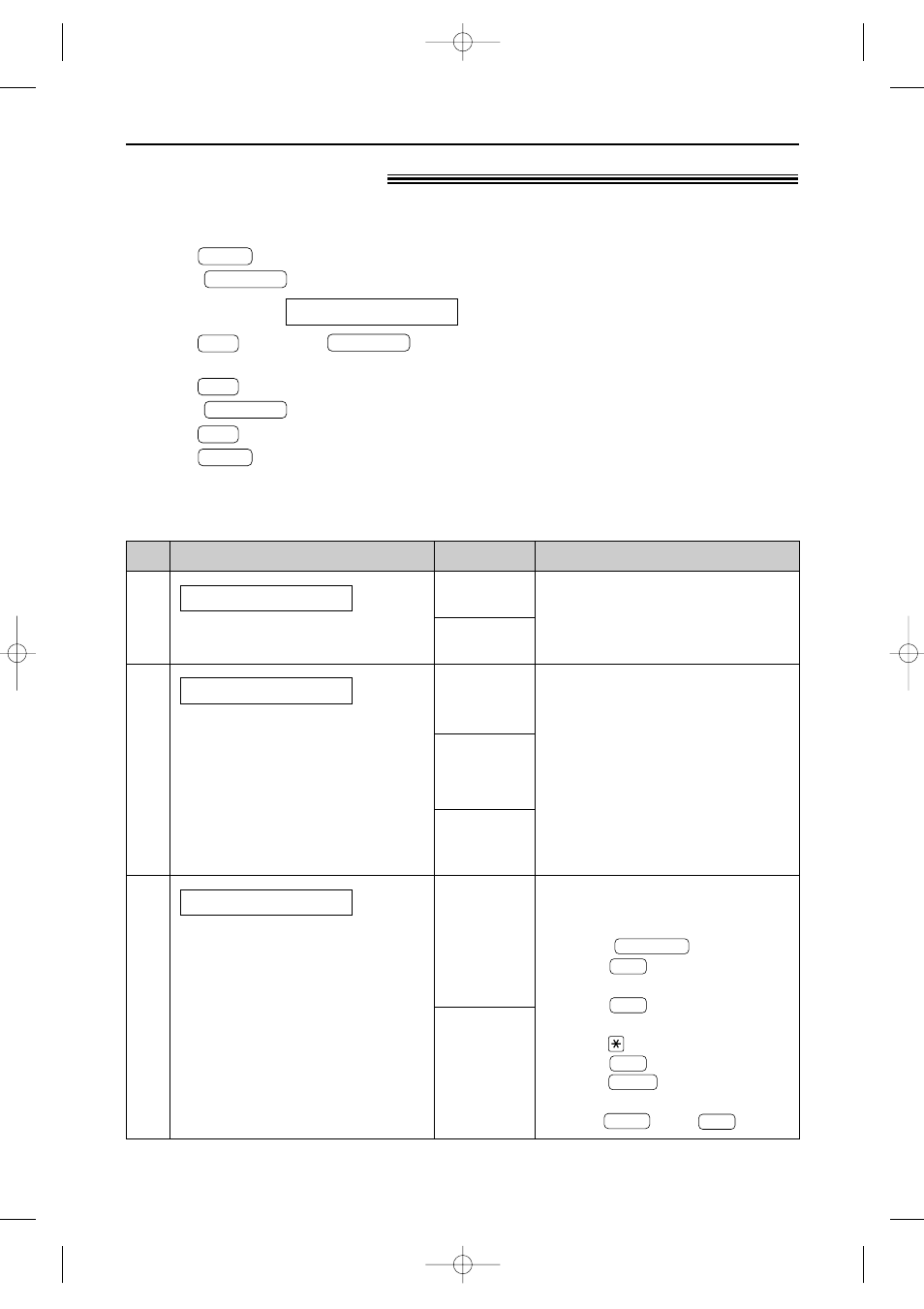 Features summary, Advanced features, How to set menu options | Programming table | Panasonic KX-FP80  EN User Manual | Page 50 / 76