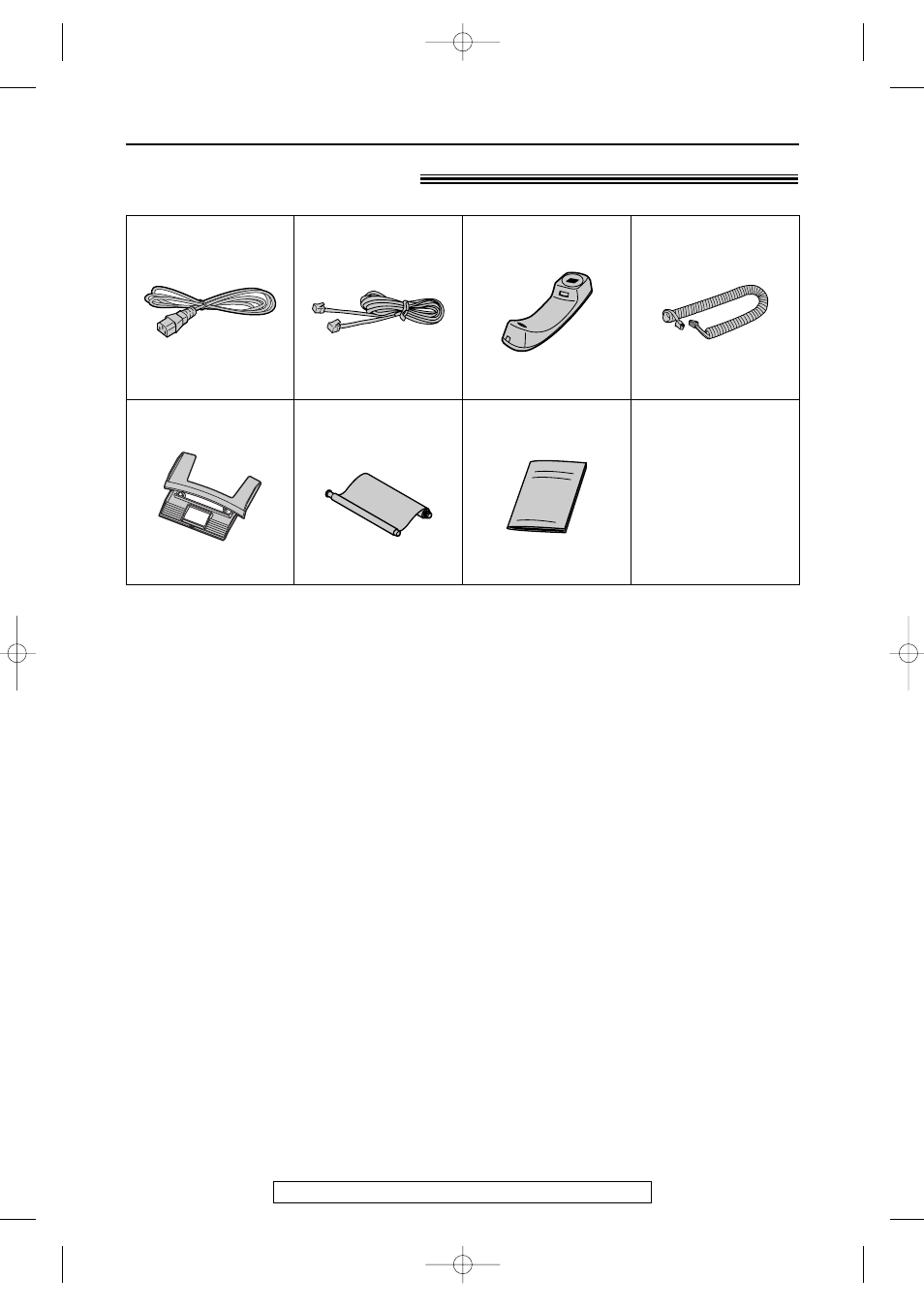 Accessories, Included accessories | Panasonic KX-FP80  EN User Manual | Page 6 / 76