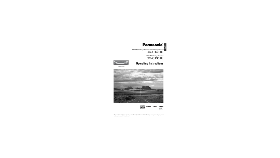 Panasonic CQ-C1301U User Manual | 24 pages