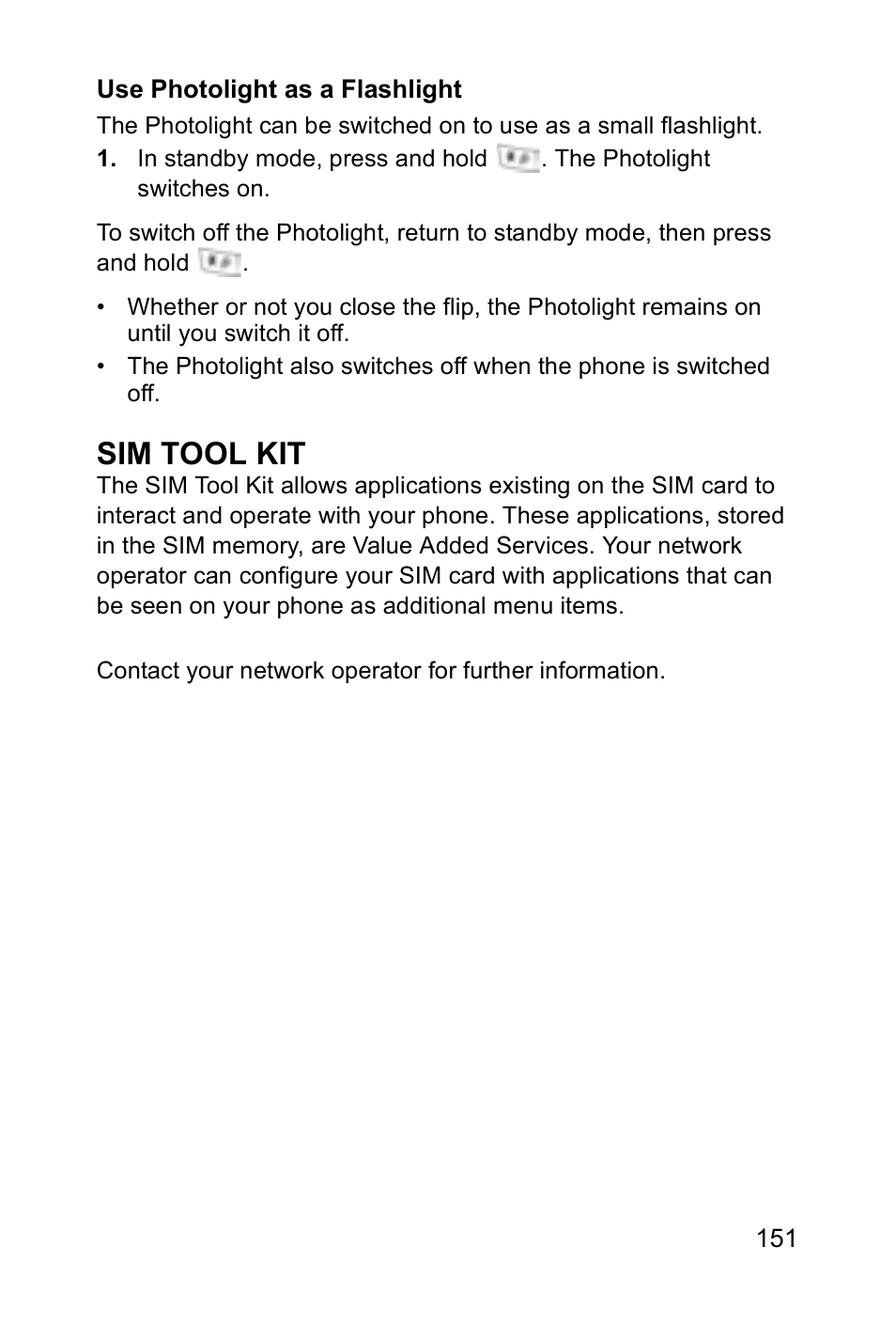 Sim tool kit | Panasonic EB-X700 User Manual | Page 154 / 179