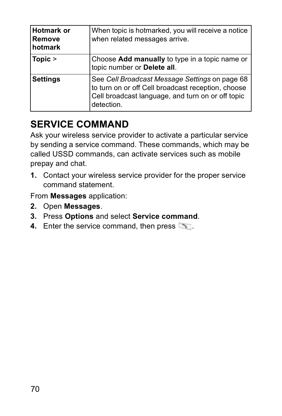 Service command | Panasonic EB-X700 User Manual | Page 73 / 179