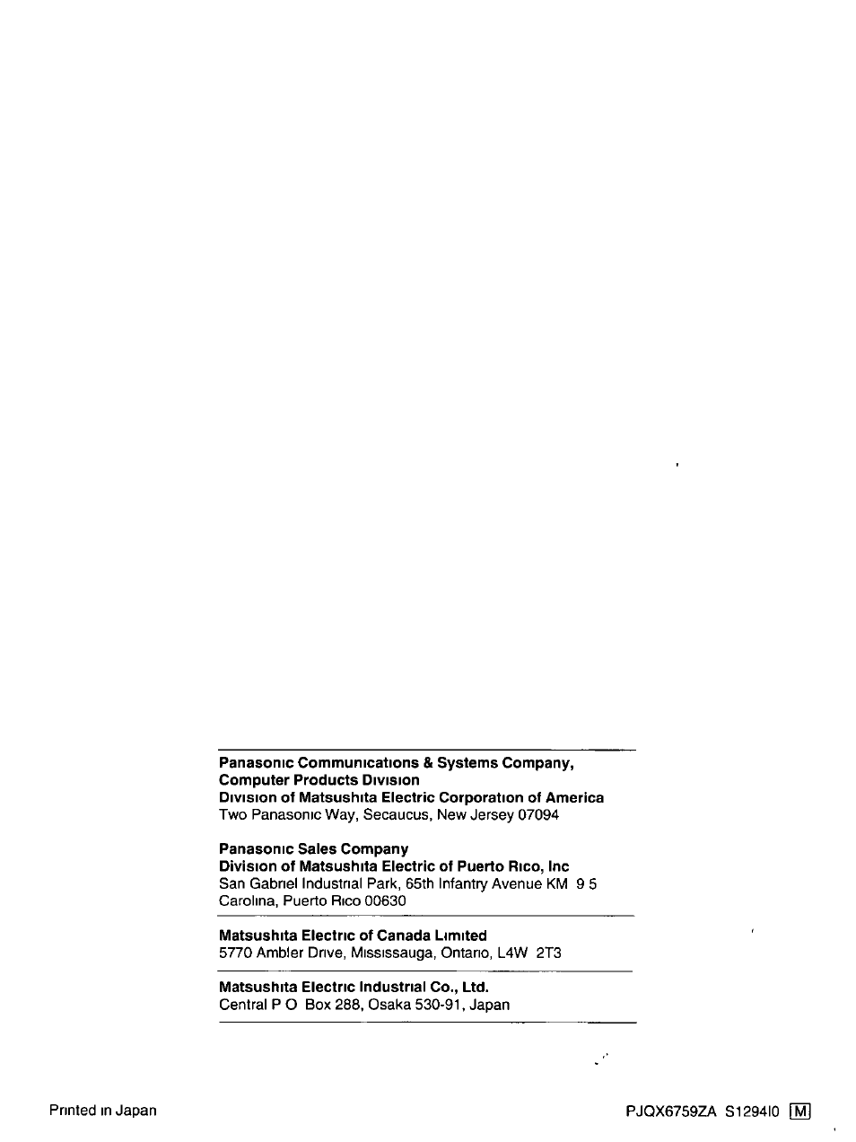 Panasonic KX-P6100 User Manual | Page 44 / 44