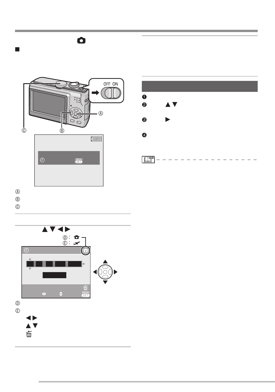 Setting date/time (clock set) | Panasonic DMC-LS75 User Manual | Page 16 / 112
