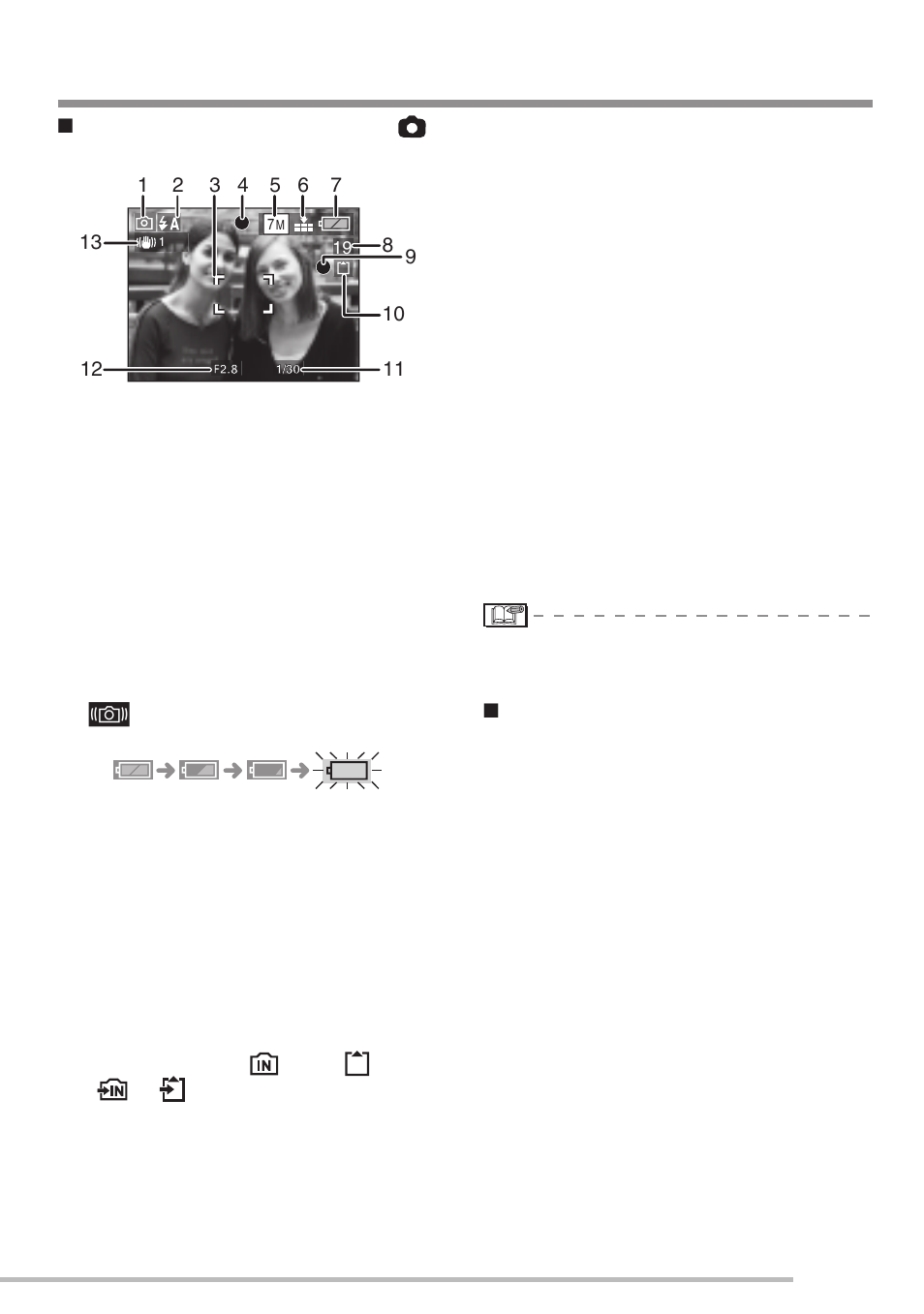 Lcd monitor and changes to the display | Panasonic DMC-LS75 User Manual | Page 23 / 112