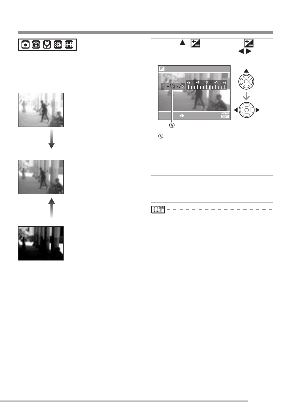 Compensating the exposure | Panasonic DMC-LS75 User Manual | Page 43 / 112