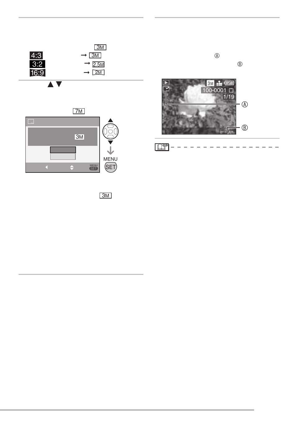 4 press [menu/set, 6 press [menu/set] twice to close the menu | Panasonic DMC-LS75 User Manual | Page 75 / 112