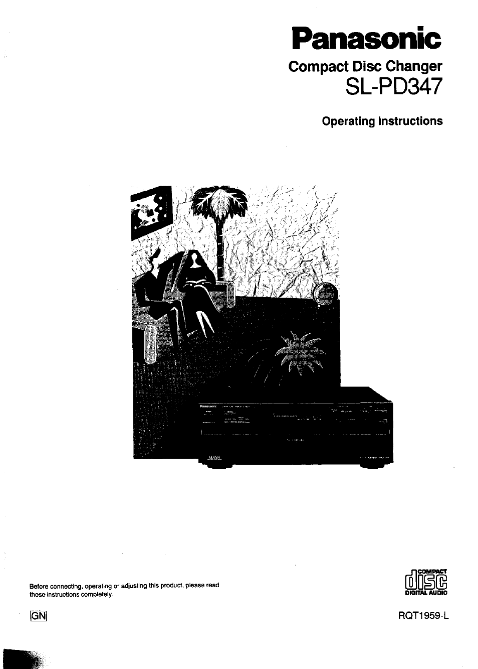 Panasonic SL-PD347 User Manual | 24 pages