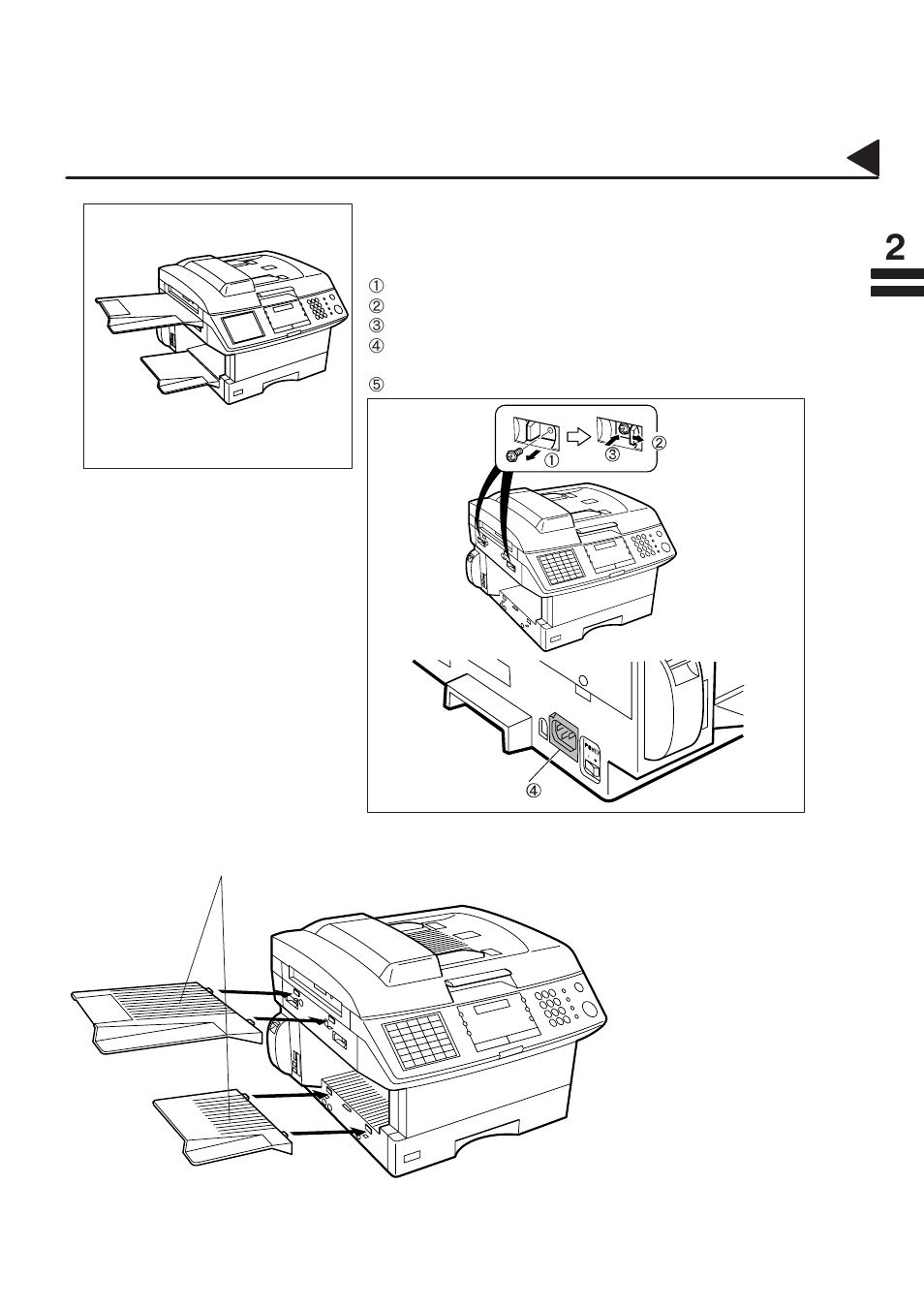 Installing the accessories | Panasonic PANAFAX DF-1100 User Manual | Page 19 / 221