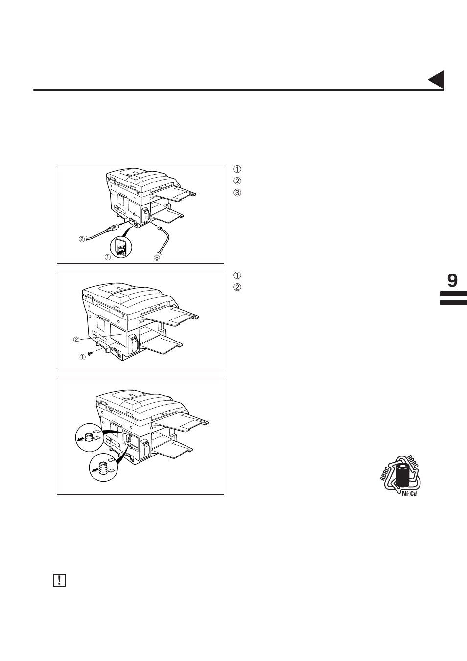 Environmental information, Attention | Panasonic PANAFAX DF-1100 User Manual | Page 207 / 221