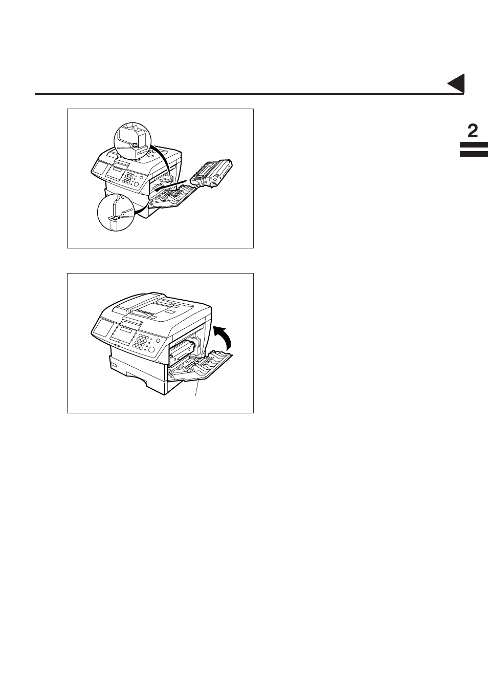 Installing the toner cartridge | Panasonic PANAFAX DF-1100 User Manual | Page 21 / 221