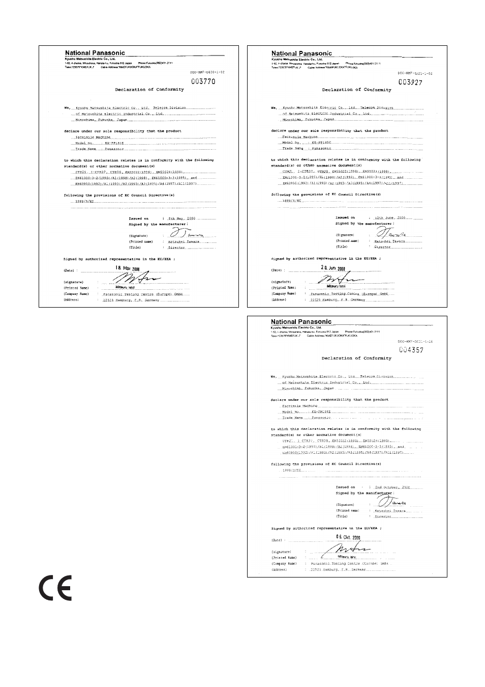 Panasonic KX-FP185E User Manual | Page 94 / 94