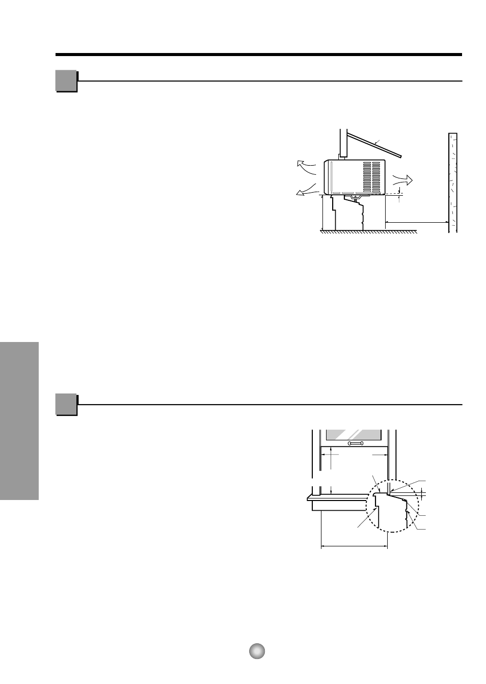 Instrucciones de instalacion, Elija el major lugar, Requistios de ventana | Instrucciones de instalación, Características e instalacion | Panasonic CW-XC120HU User Manual | Page 26 / 35