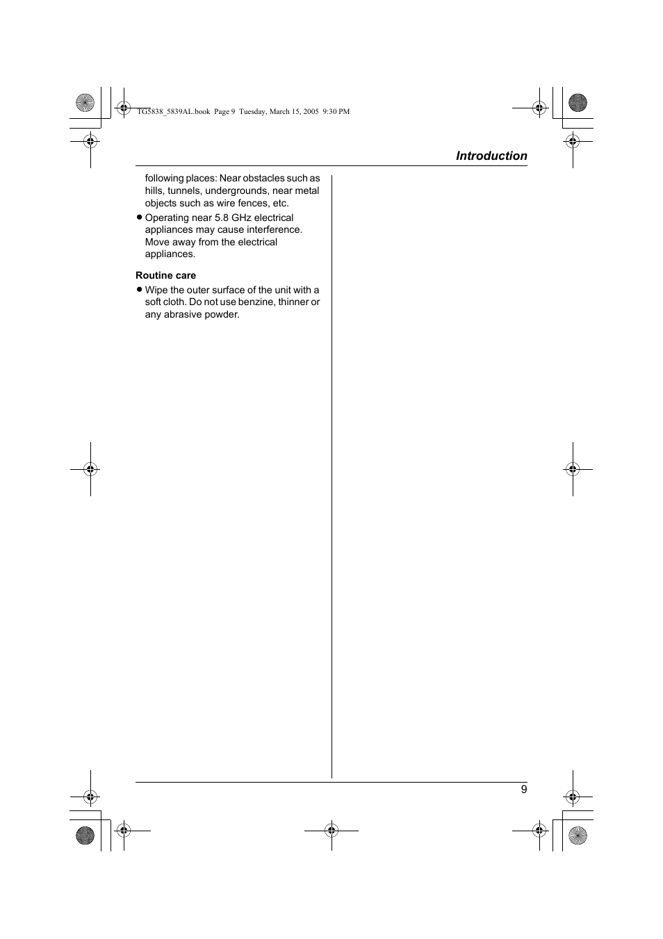 Panasonic KX-TG5839AL User Manual | Page 9 / 68