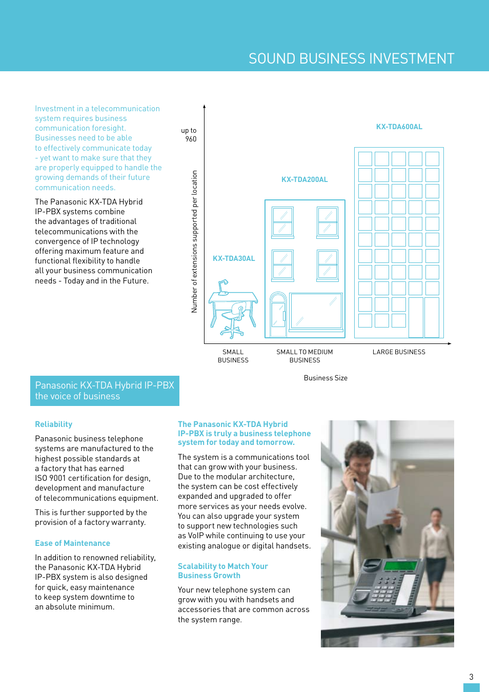 Sound business investment | Panasonic KX-TDA30AL User Manual | Page 3 / 16