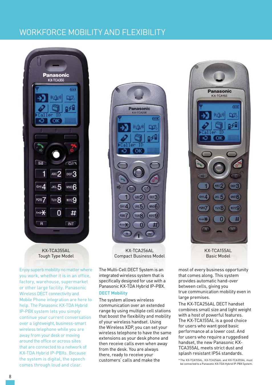 Workforce mobility and flexibility | Panasonic KX-TDA30AL User Manual | Page 8 / 16