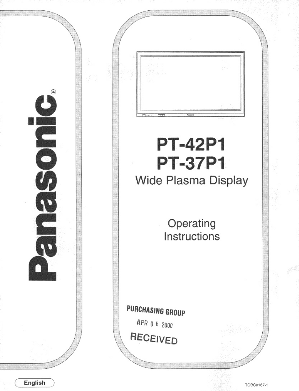 Panasonic PT 37P1 User Manual | 36 pages