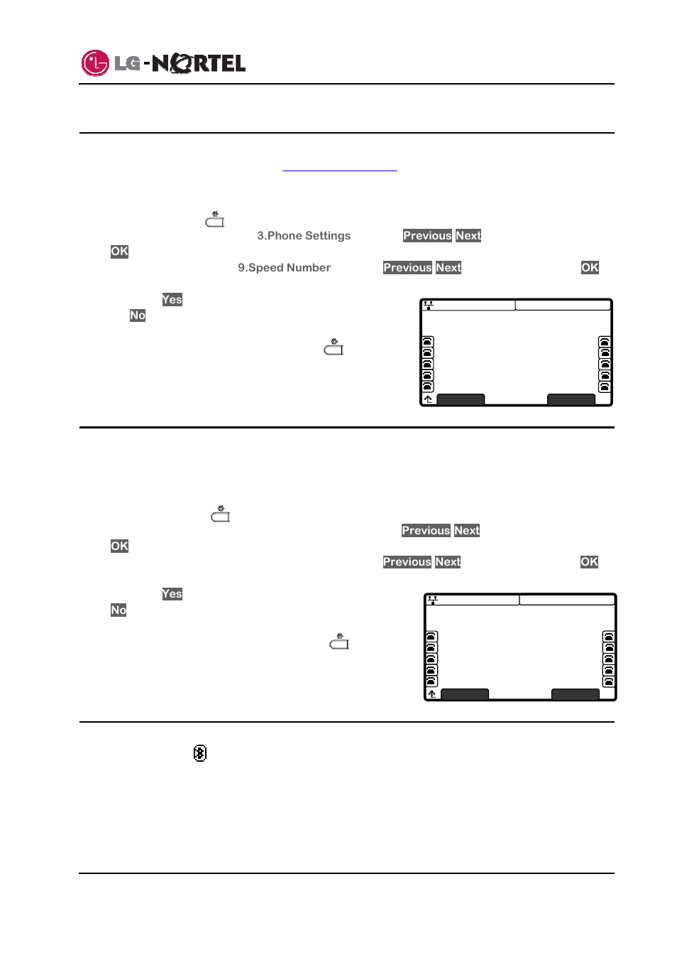 Enabling speed number dialing, Key tone, Bluetooth headset | Ip8840 broadworks ip phone user guide | Panasonic IP8840 User Manual | Page 27 / 36