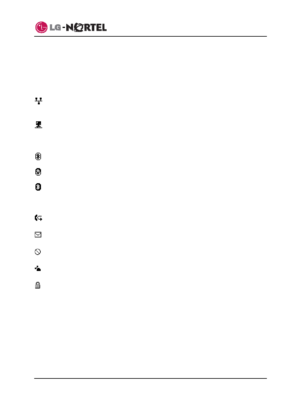 Appendix c ip8840 icons, Ip8840 broadworks ip phone user guide | Panasonic IP8840 User Manual | Page 34 / 36